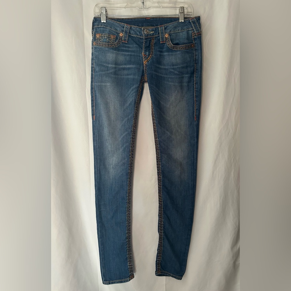 True Religion Women’s Skinny Blue Jeans